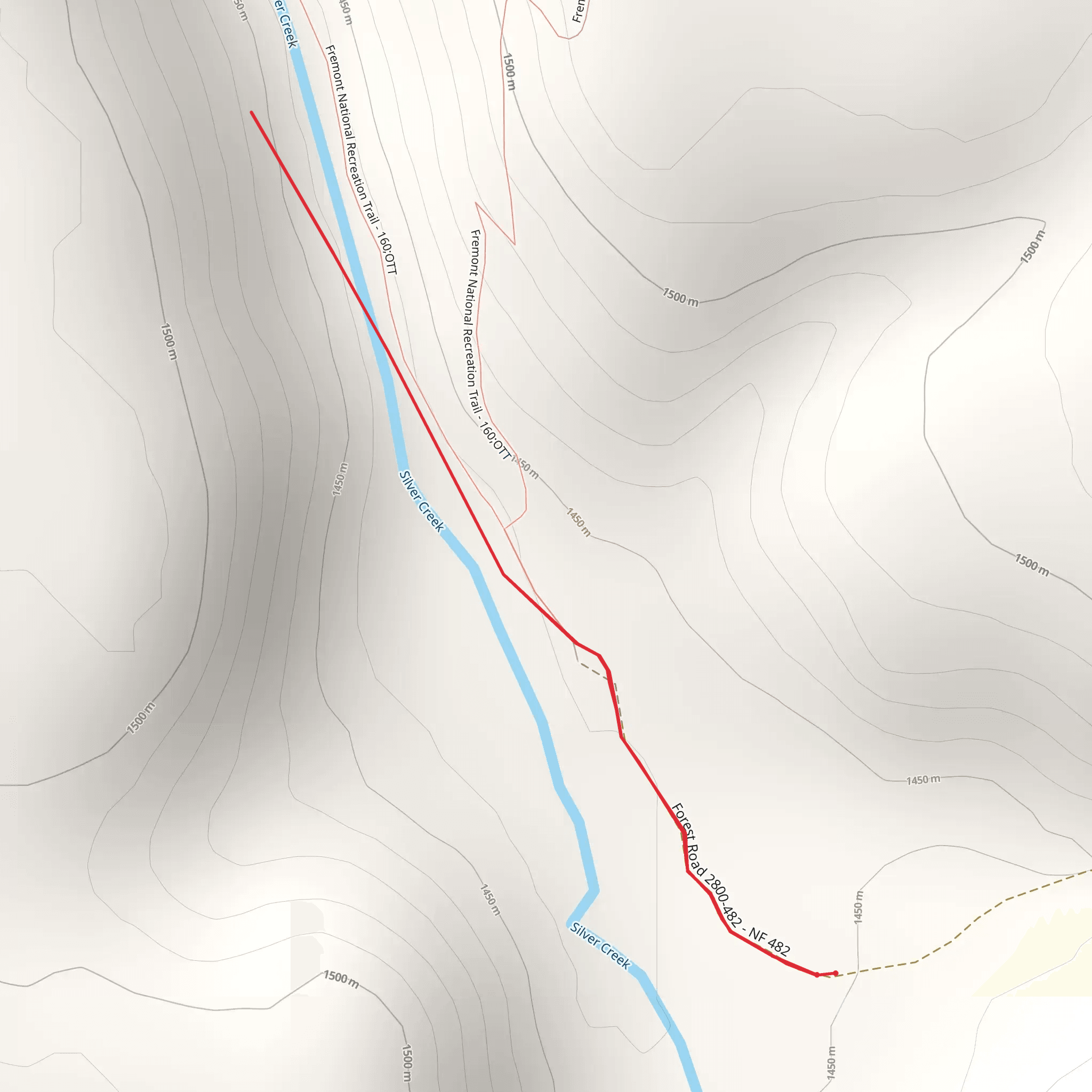 Auger Valley Trail mobile static map
