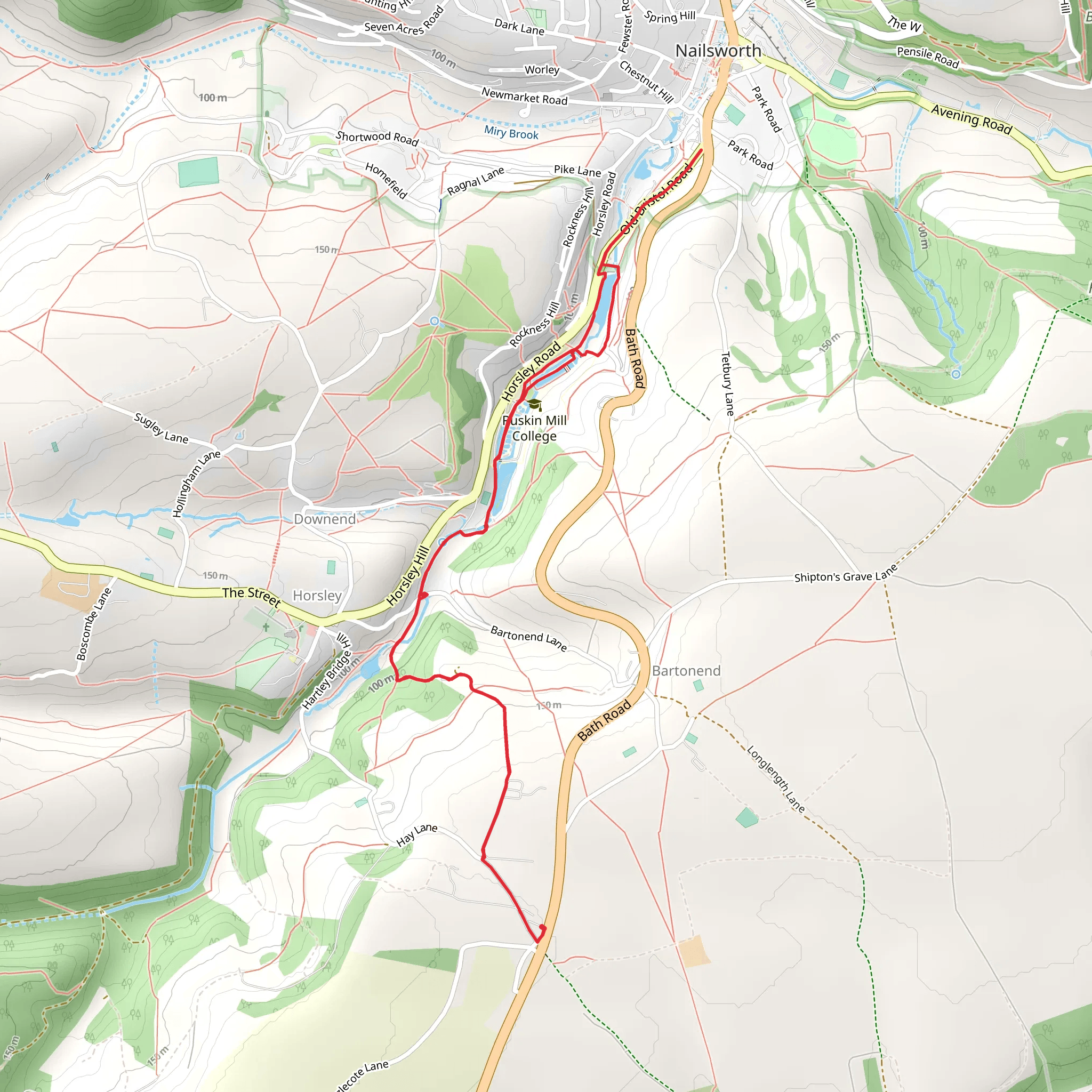 Park Wood and Harley Wood Walk mobile static map