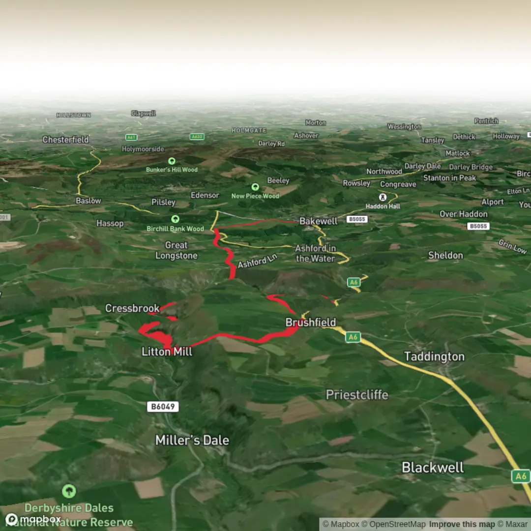 An image depicting the trail Marvs monsal Horseshoe and its surrounding area.