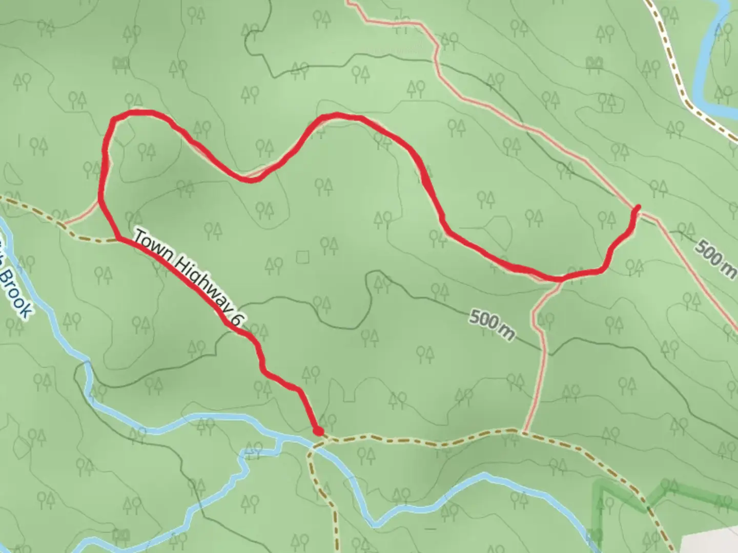 An image depicting the trail Little Michigan Trail and its surrounding area.