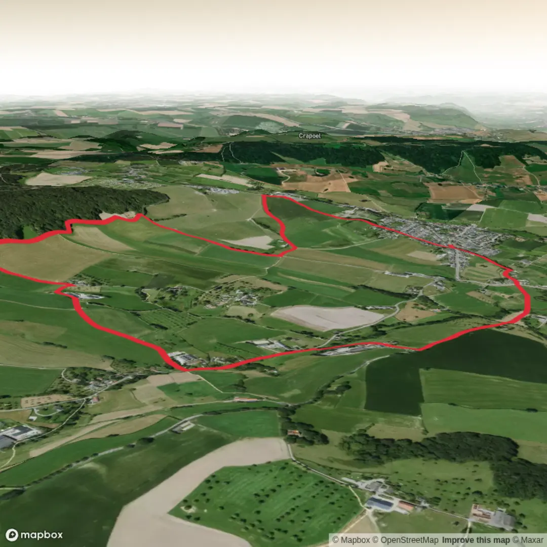 An image depicting the trail Diependal Loop and its surrounding area.