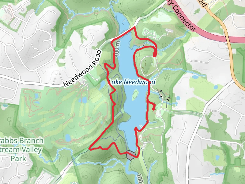 Lake Needwood via Needwood Trail, Parilla Path and Dogwood Run