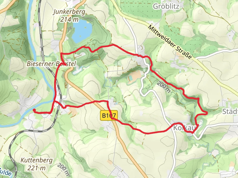 Lutherweg Sachsen and Seebitzschener Weg
