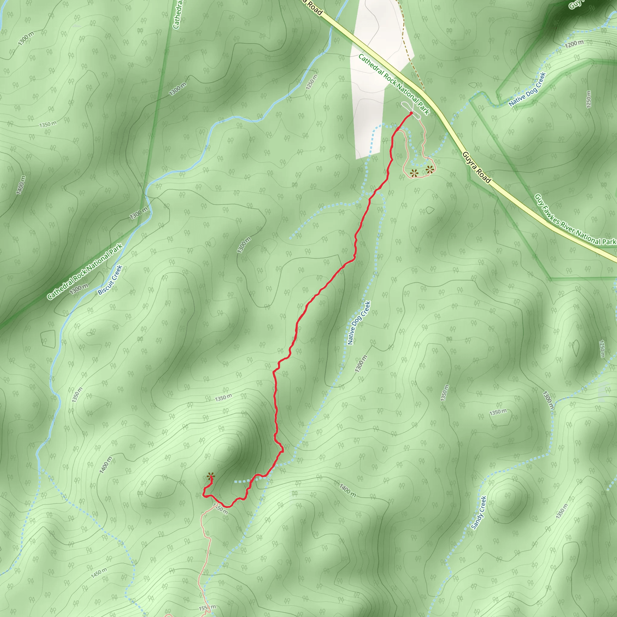 Woolpack Rocks mobile static map