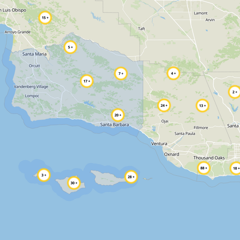 Santa Barbara County Static Map