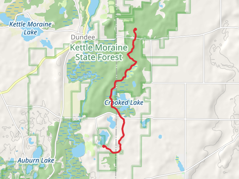 Crooked Lake and Forest Lake Ice Age Trail