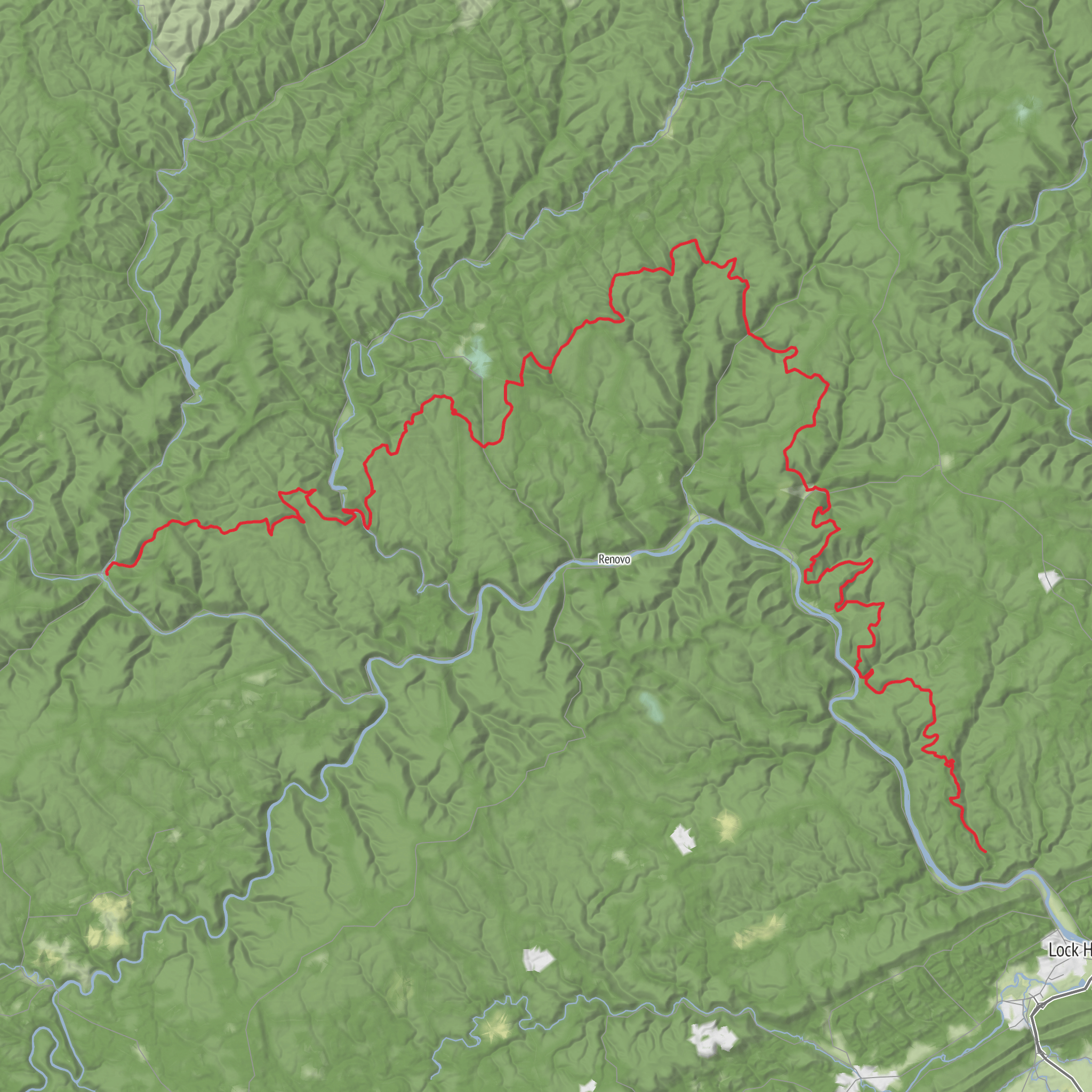 Donut Hole Trail mobile static map