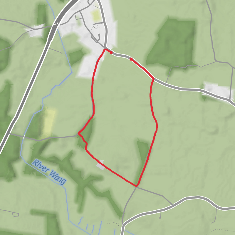 A map preview of the recording Waveney Running.