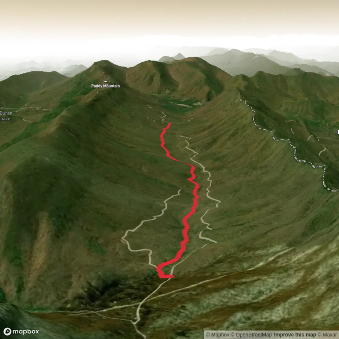 An image depicting the trail Vance's Cove Trail and its surrounding area.