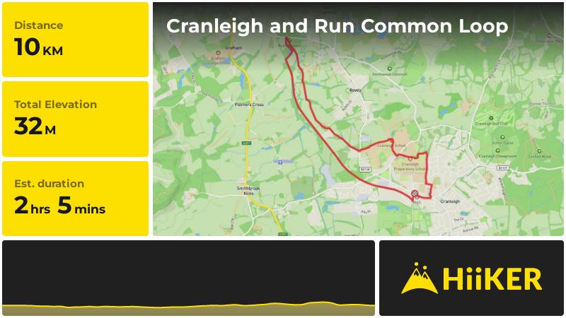 Cranleigh and Run Common Loop | Surrey | England