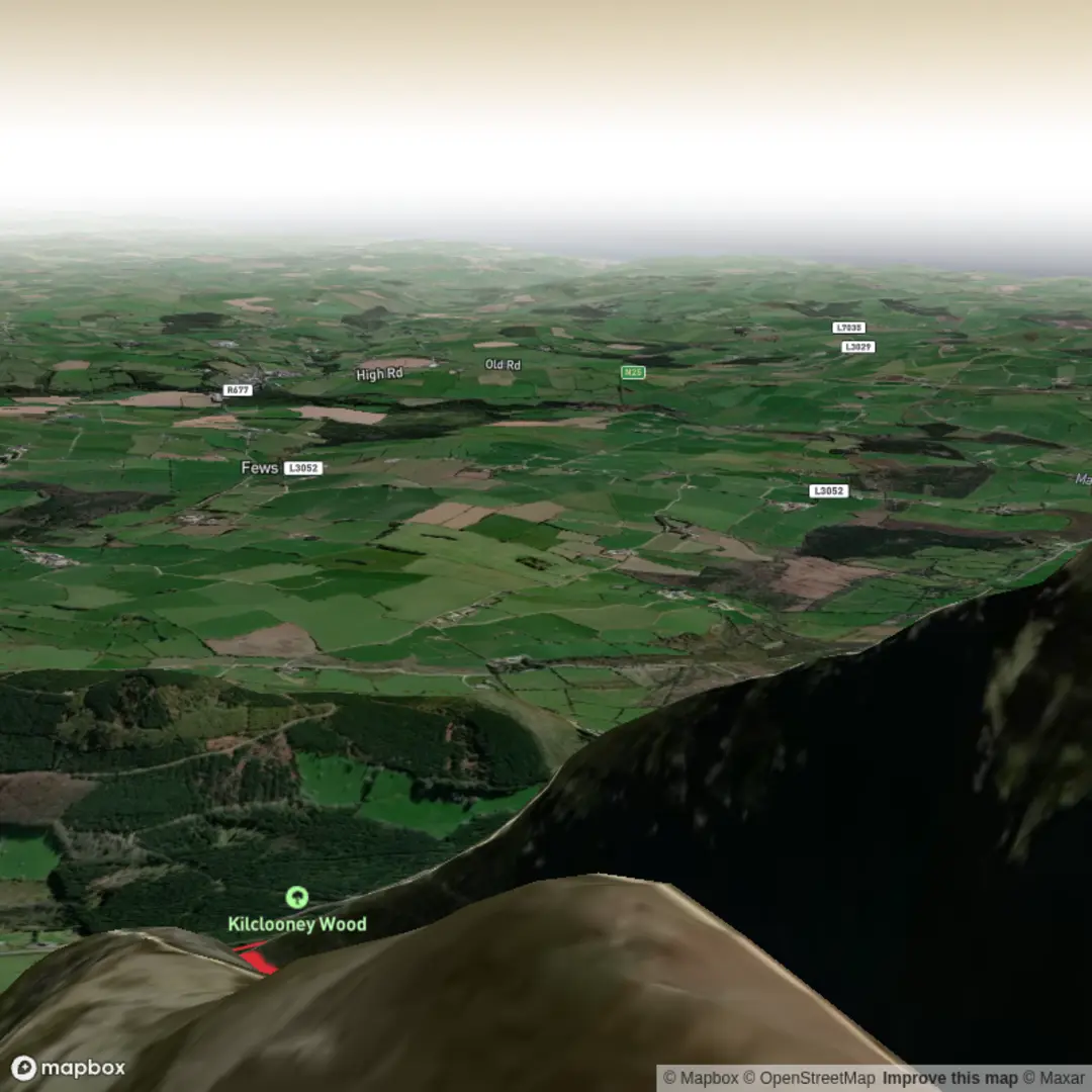 An image depicting the trail Dng.Coumsheengaughin.Club Hike from County Waterford and its surrounding area.