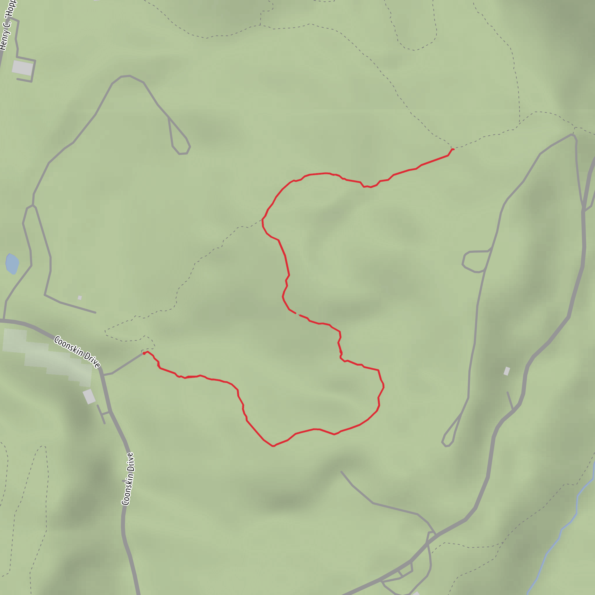 Turtle Trail and Pine Trail mobile static map