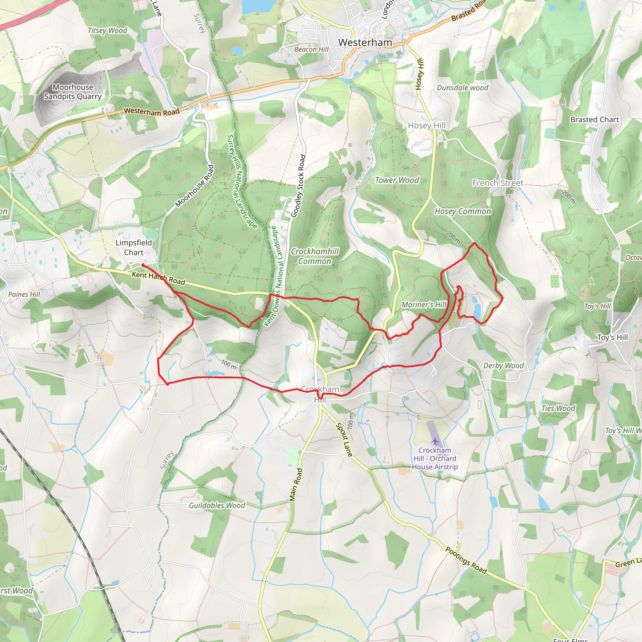Scearm Bank, Crockhamhill Common, Crockham Hill mobile static map