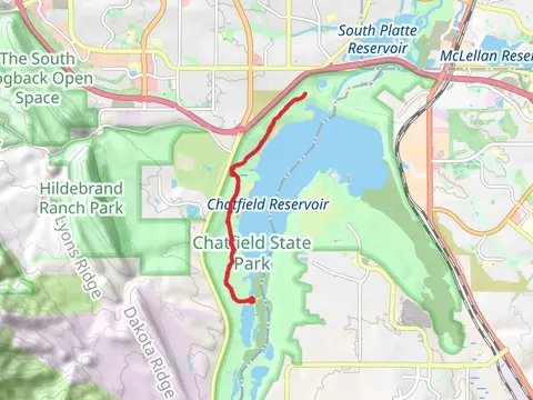 Chatfield Reservoir Westside via ADT - Colorado Out and Back