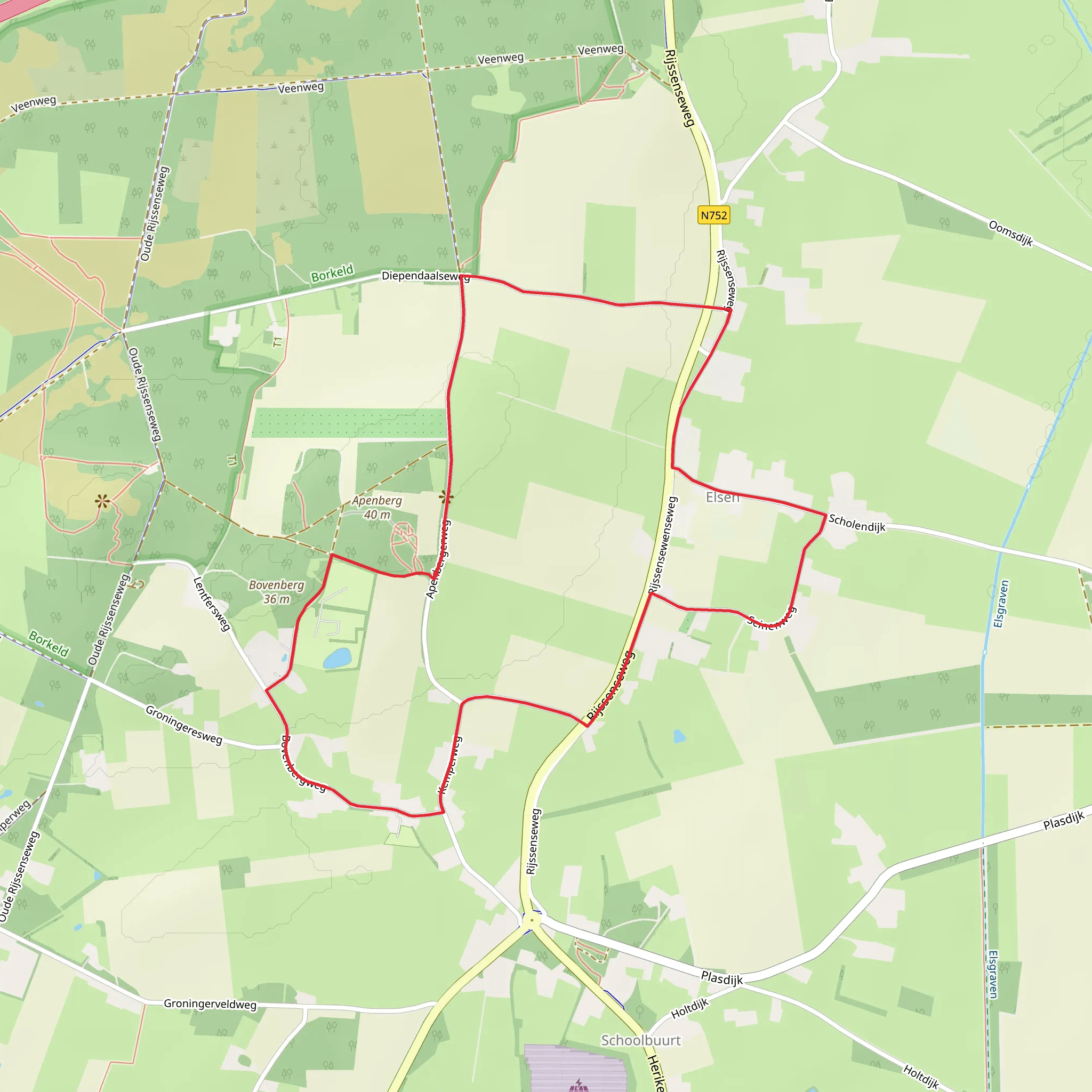 Bovenberg and Lokeresch Loop mobile static map