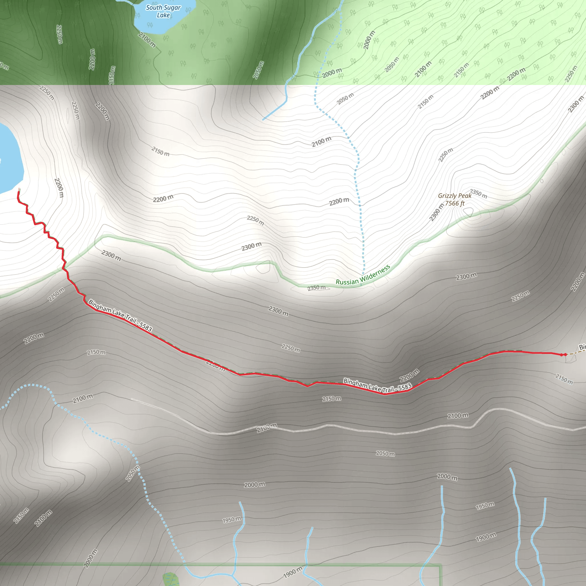 Bingham Lake mobile static map