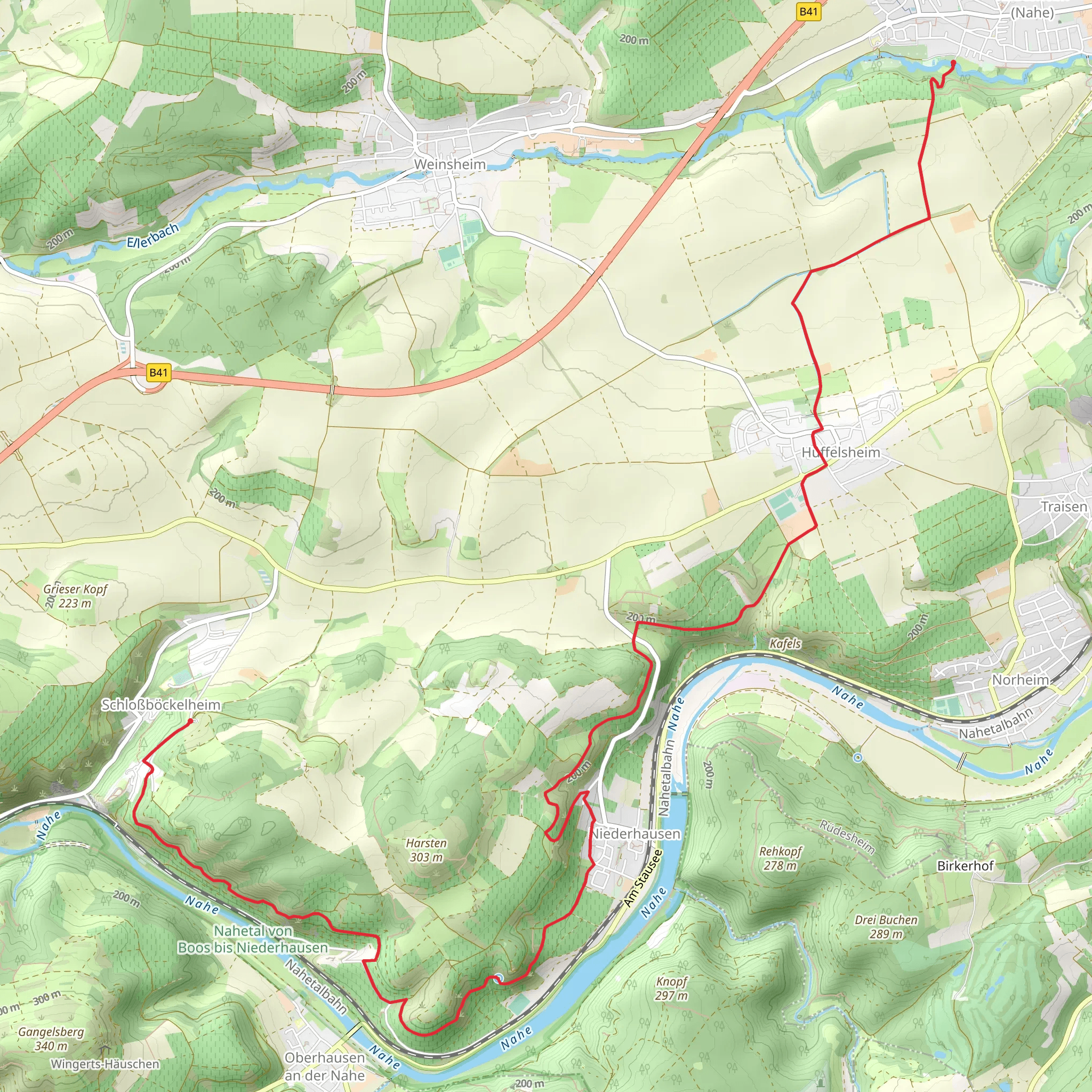 Ruedesheim - Schlossboeckelheim mobile static map