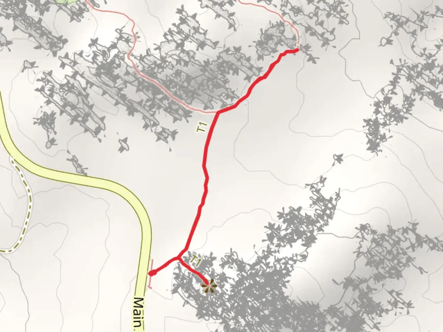 An image depicting the trail Broken Arch Connector Trail and its surrounding area.