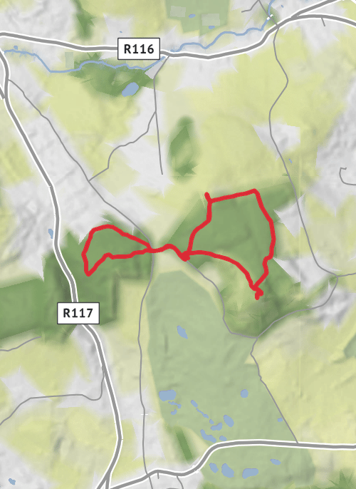 County Dublin Hiking mobile static map