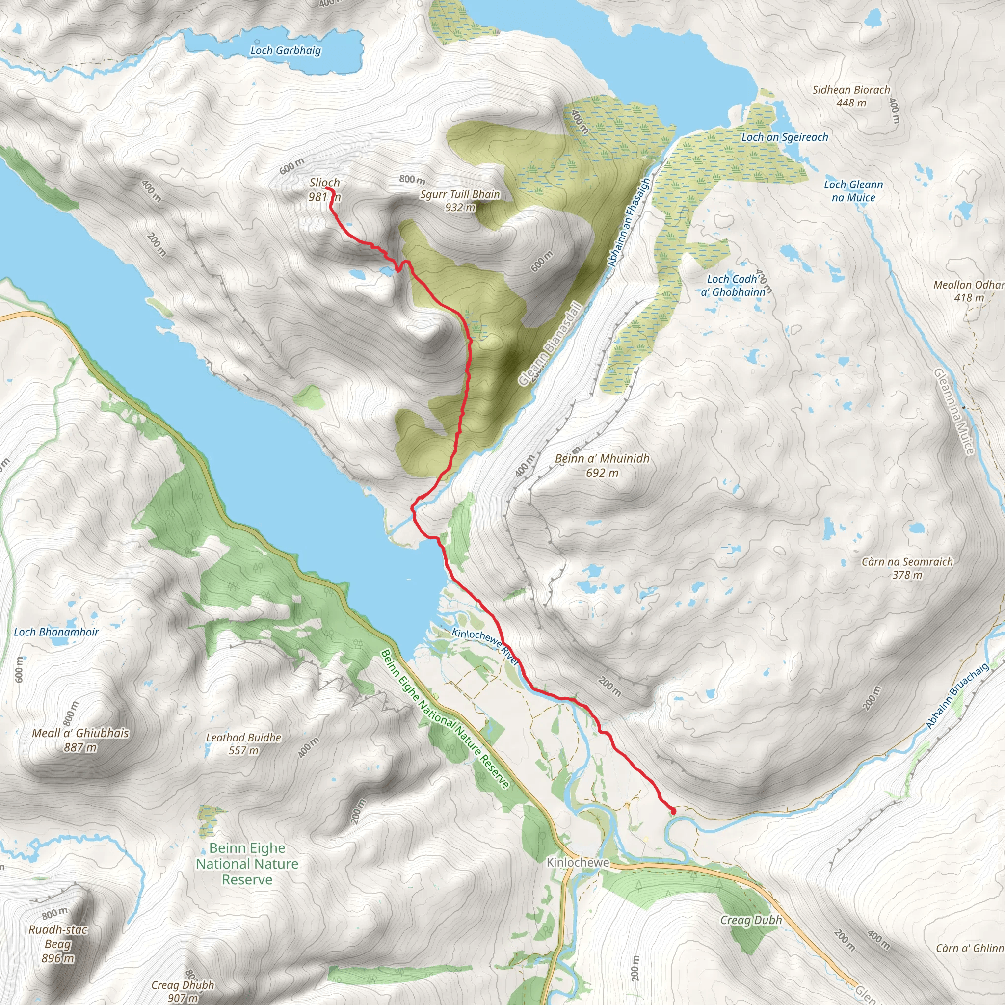 Slioch mobile static map