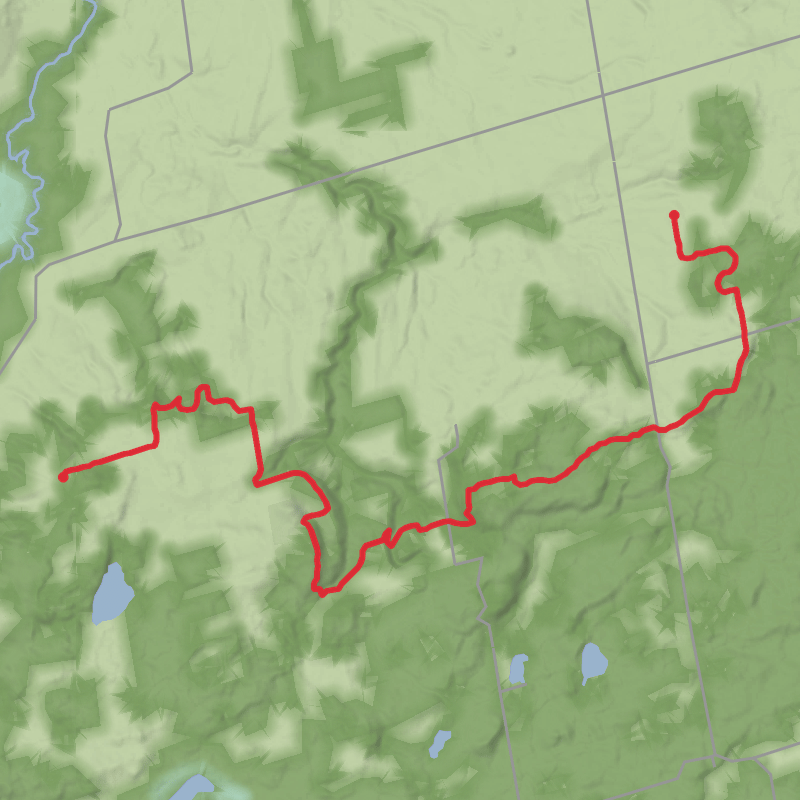 A map preview of the recording Hike from Ravenna.