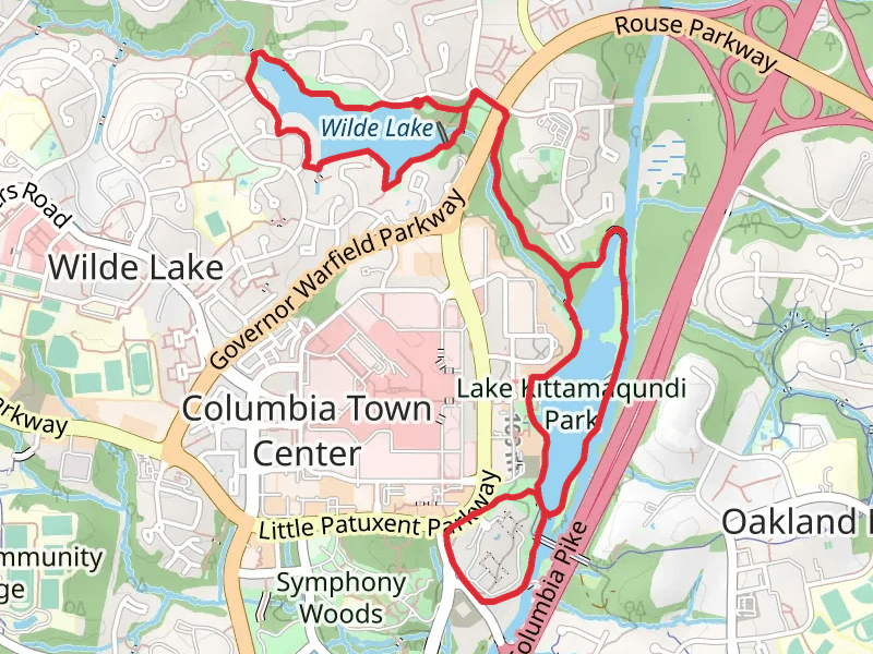 Wilde Lake and Lake Kittamaqundi Loop