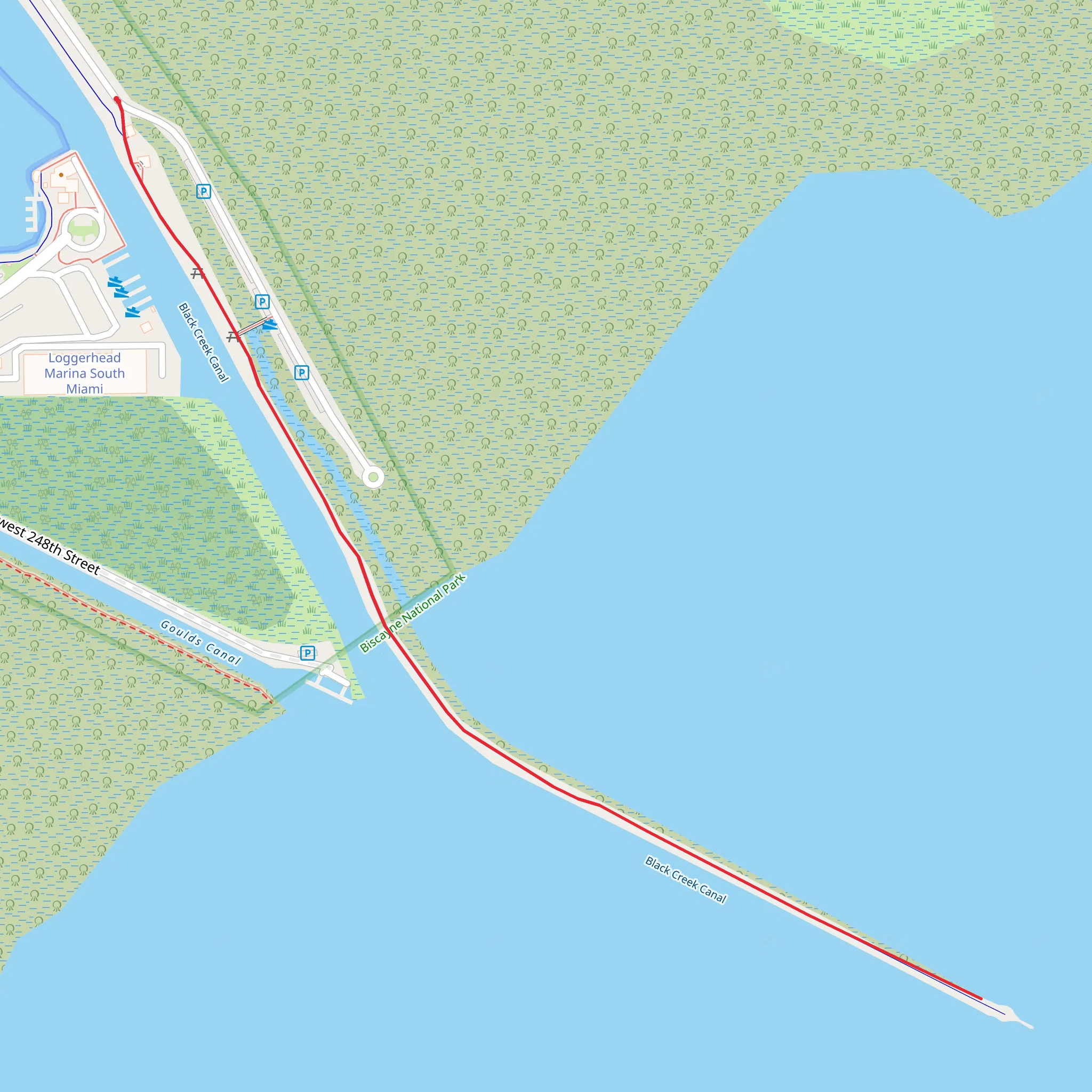 Black Creek Canal mobile static map