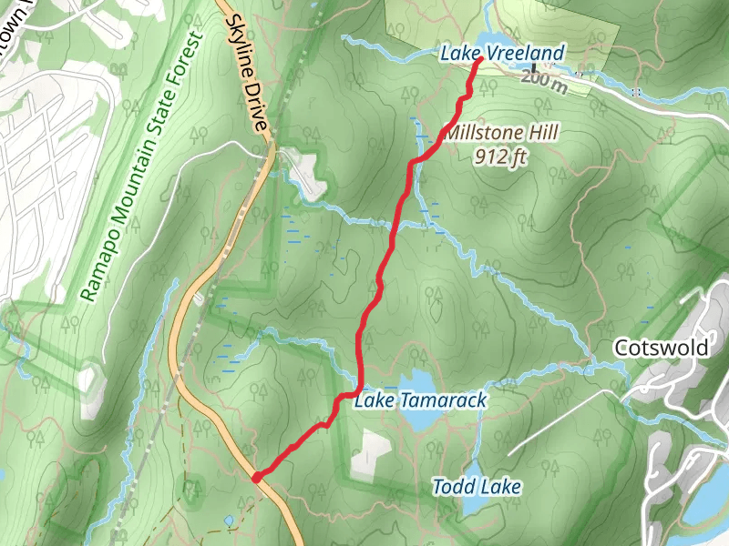 Lake Vreeland via Schuber Trail