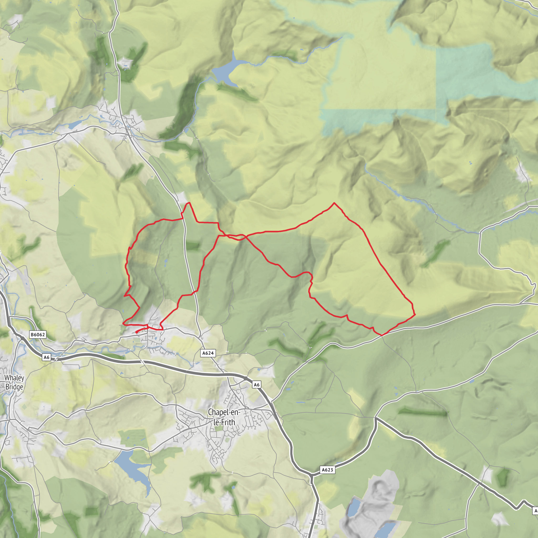 Chinley Churn mobile static map