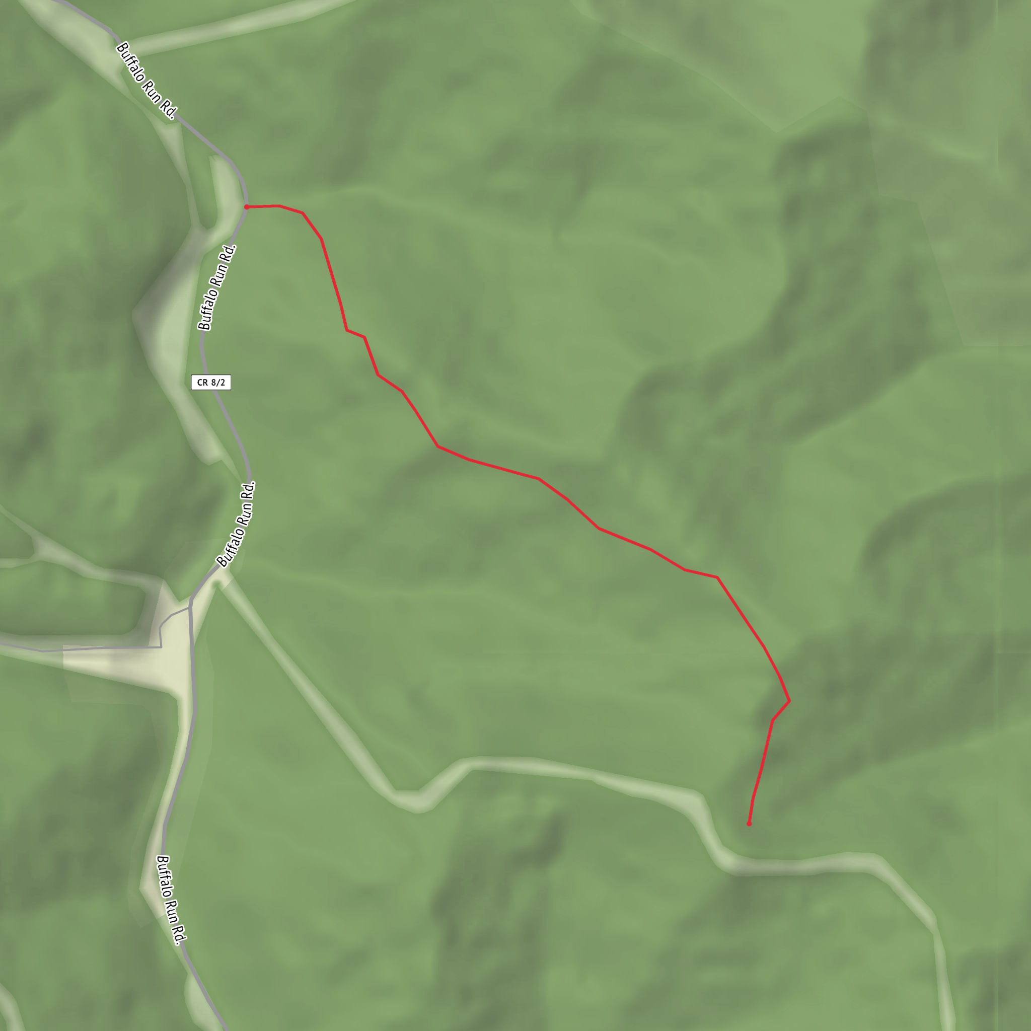 Hiles Run Trail mobile static map