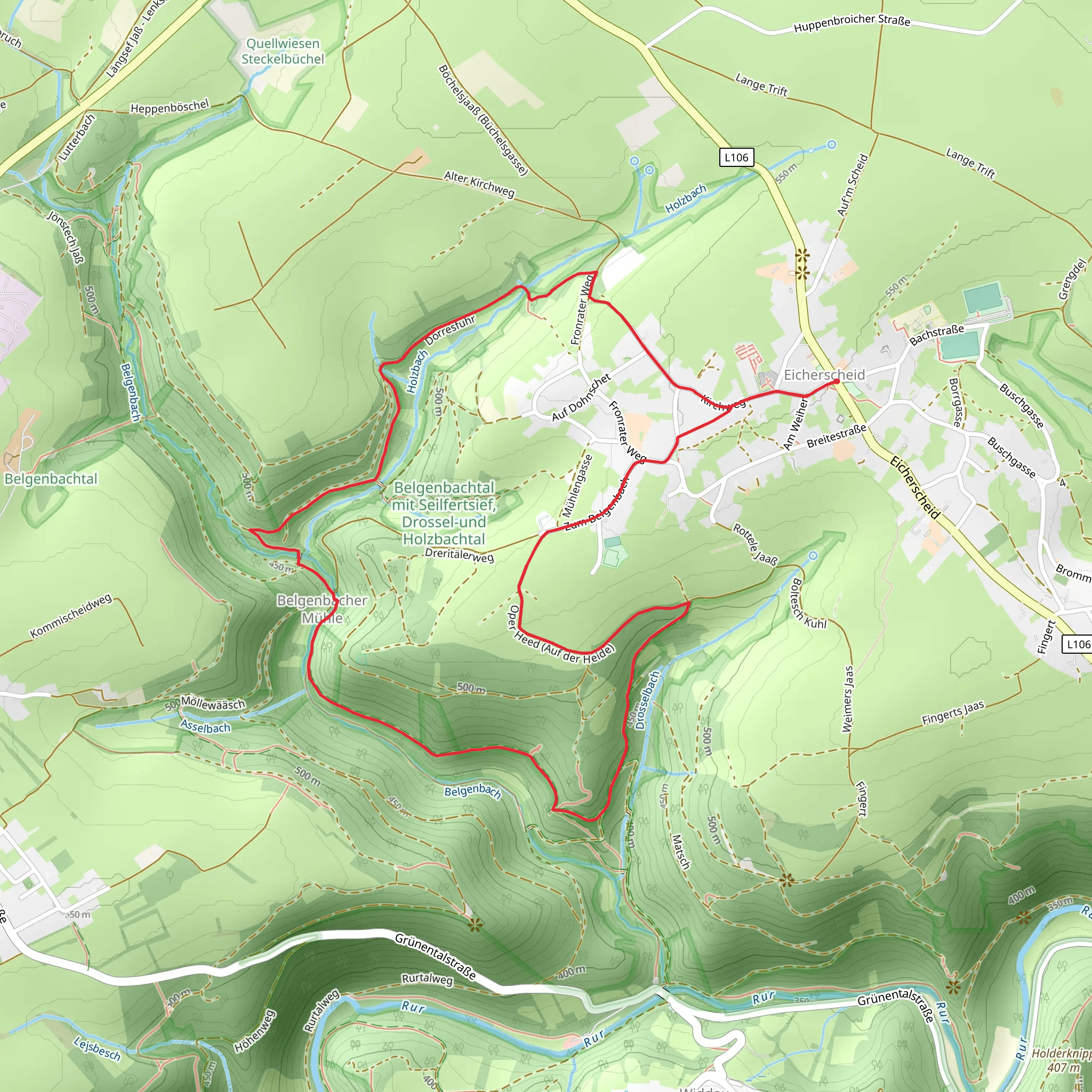 Belgenbach Loop mobile static map