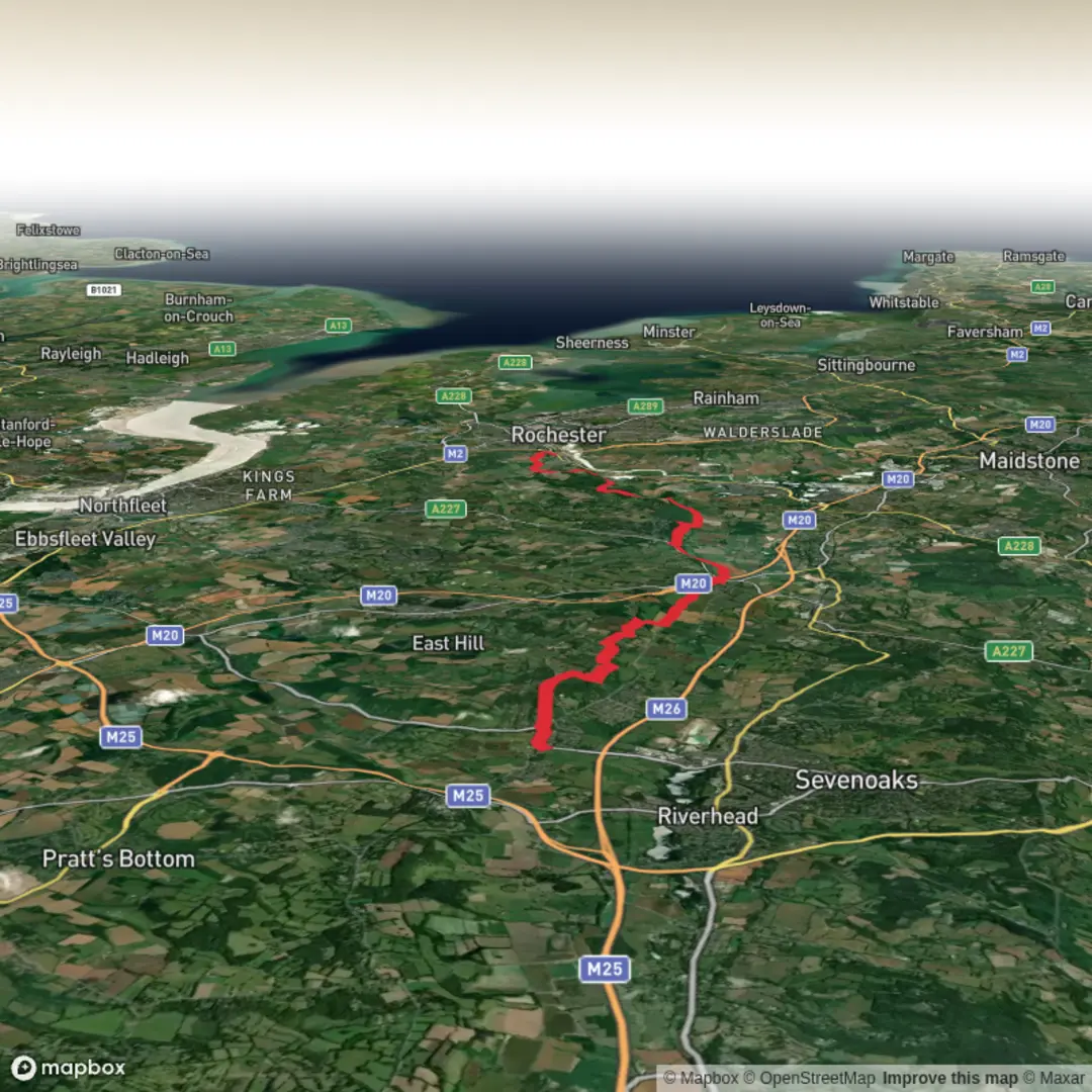 An image depicting the trail Hike from Otford and its surrounding area.