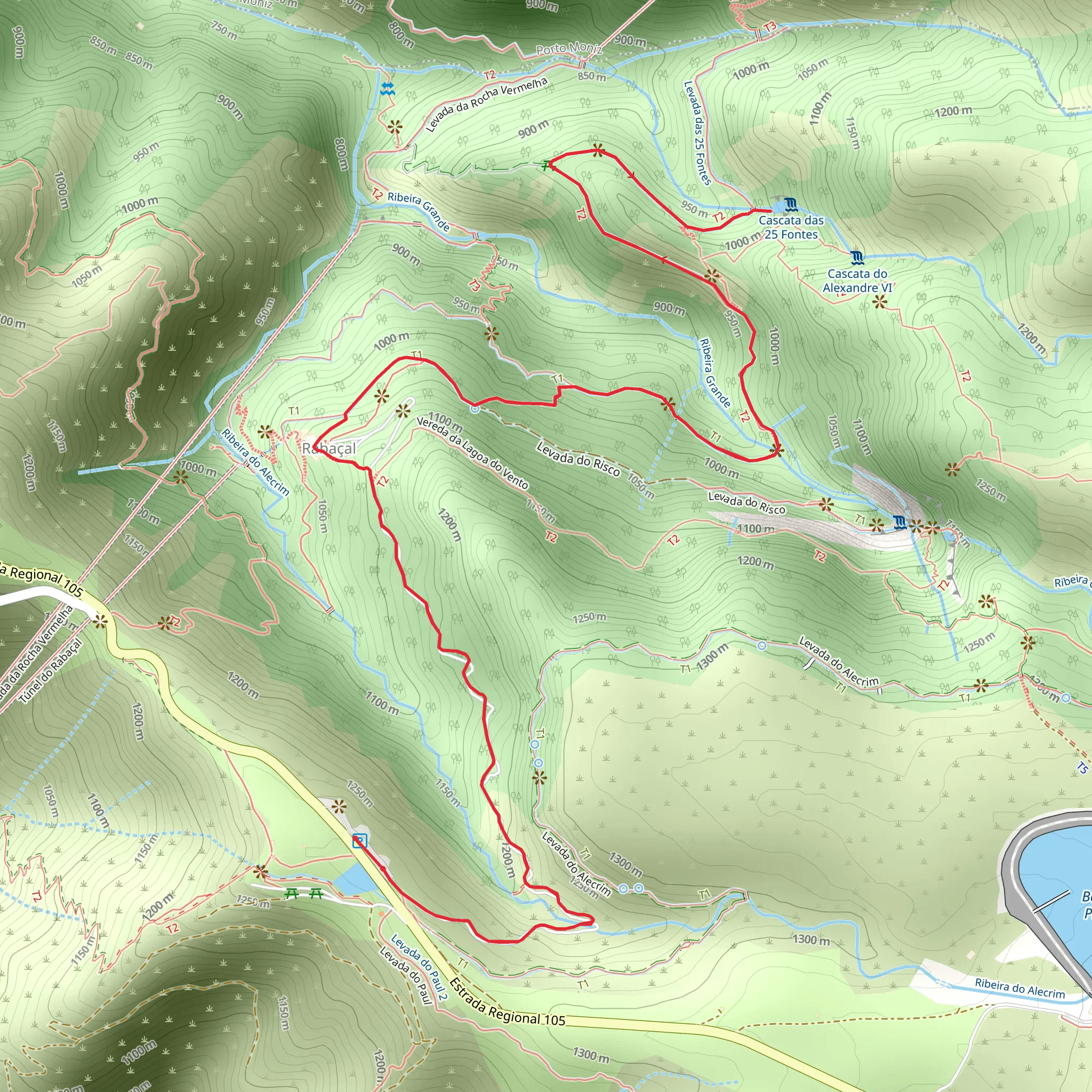 PR 6 Levada das 25 Fontes mobile static map