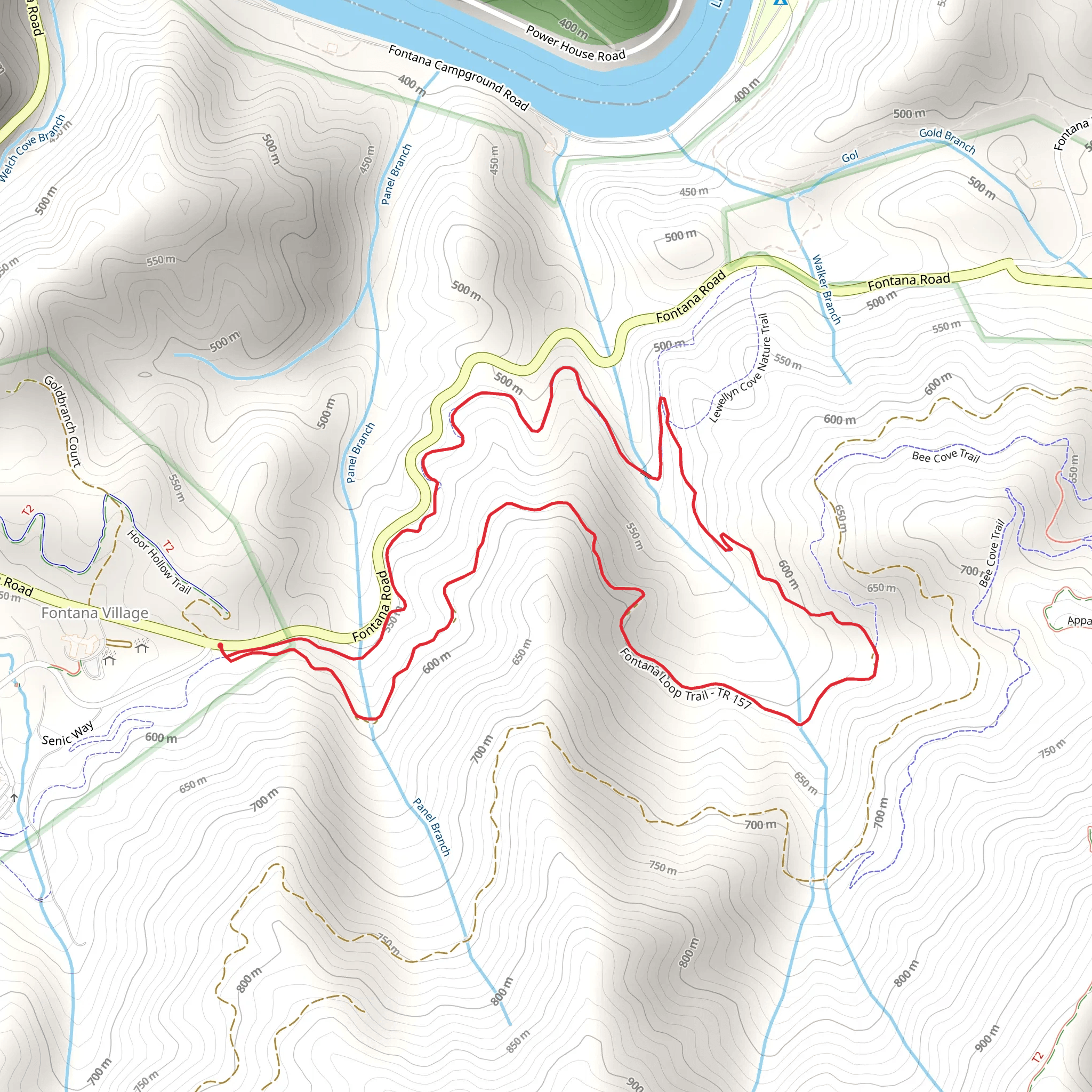Lewellyn Cove Loop Trail mobile static map