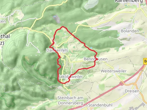 Angelweiher via Pfaelzerwald Weisser Punkt