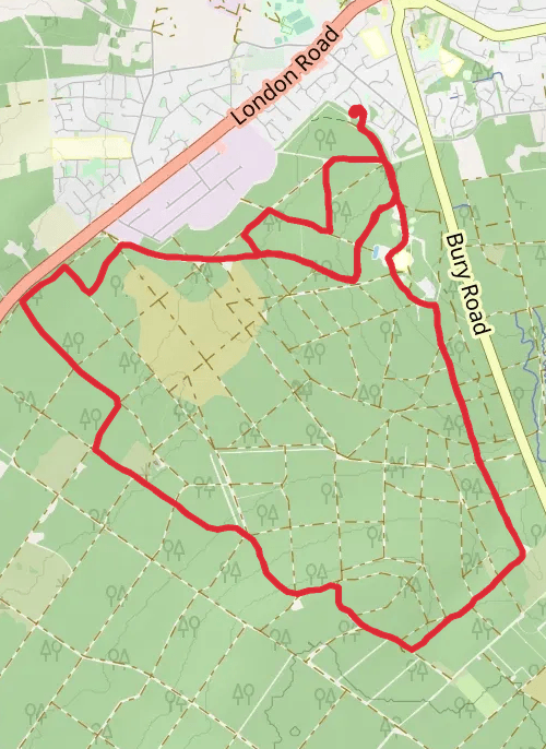 Branfon park ramble  14/02/26 mobile static map