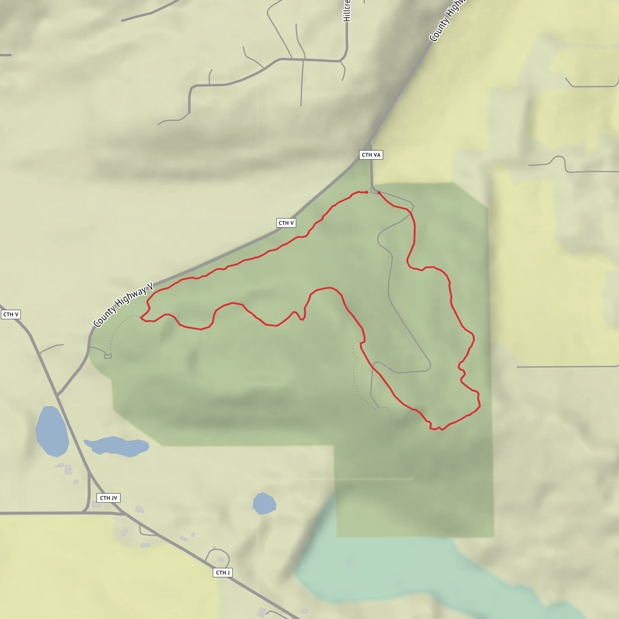 Gibraltar Rock Loop mobile static map