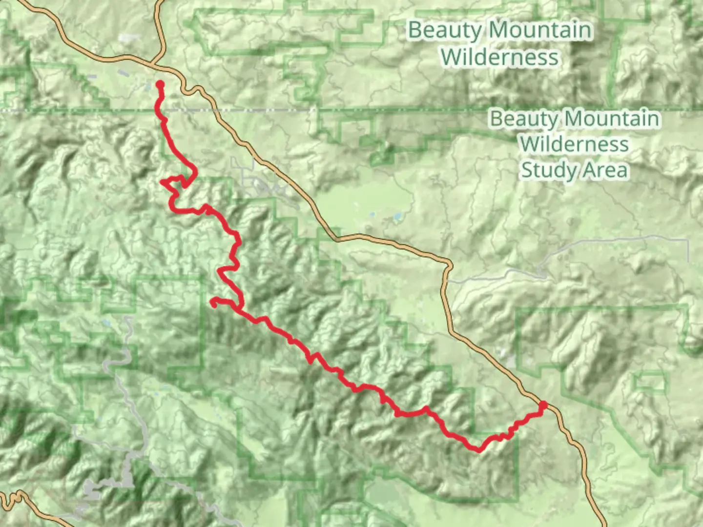 An image depicting the trail High Point and Aguanga Mountain and its surrounding area.