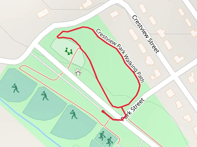 Crestview Park Walking Path Loop