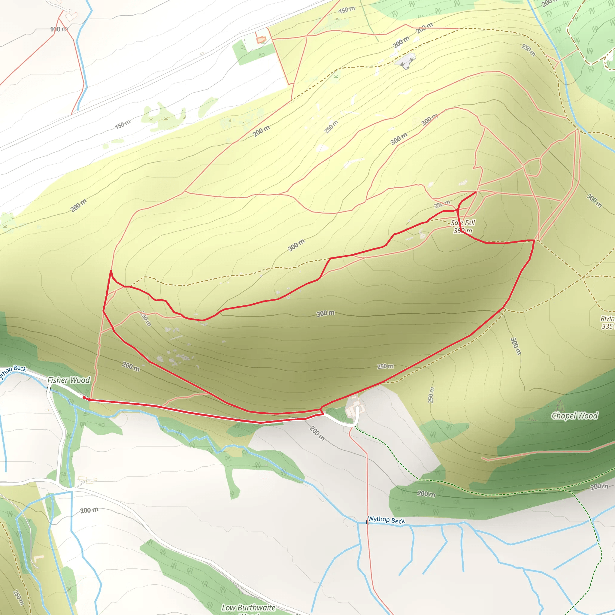 Sale Fell Loop mobile static map