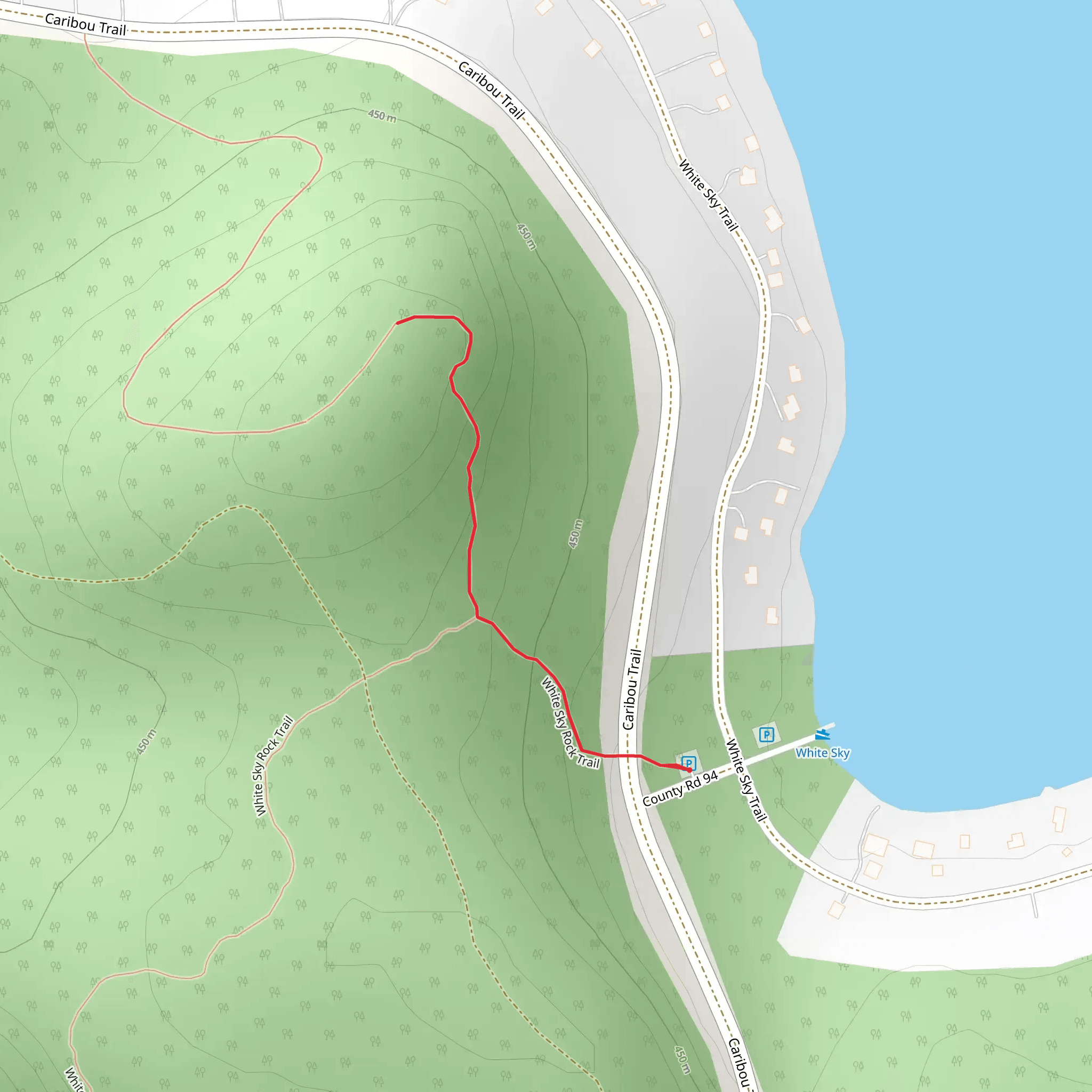 Superior Hiking Trail Out and Back mobile static map