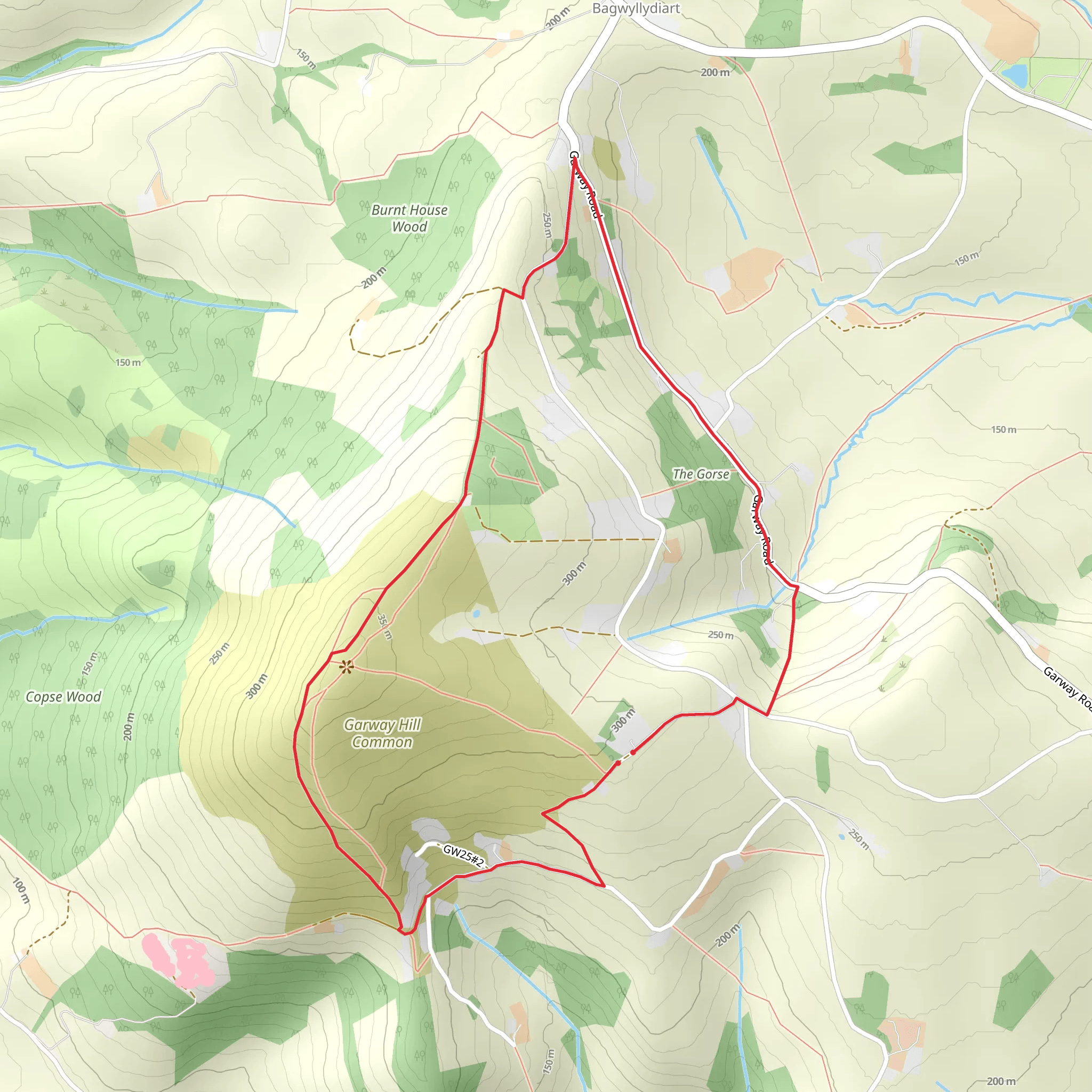 Raf Beacon Base Loop - Bagwyllydiart mobile static map
