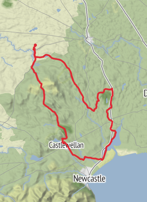 Hike from Dromara mobile static map