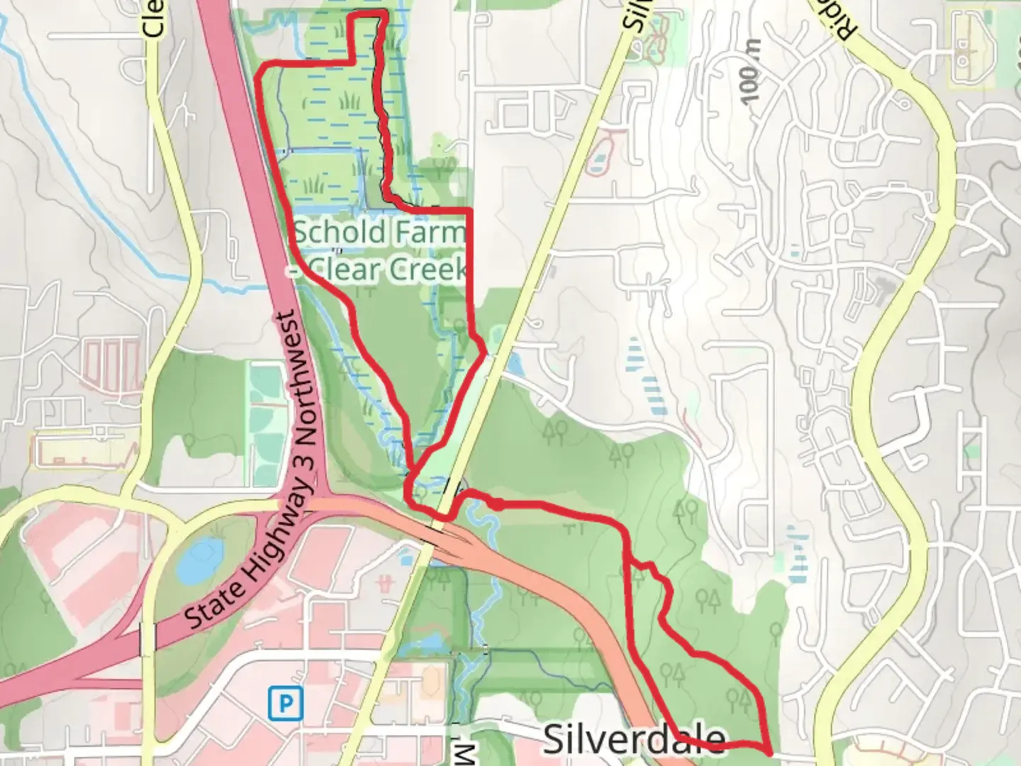 An image depicting the trail Clear Creek Loop Trail and its surrounding area.