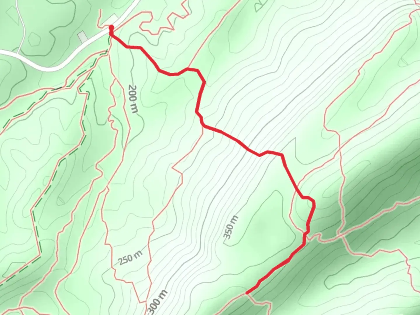 An image depicting the trail The OBHway and its surrounding area.