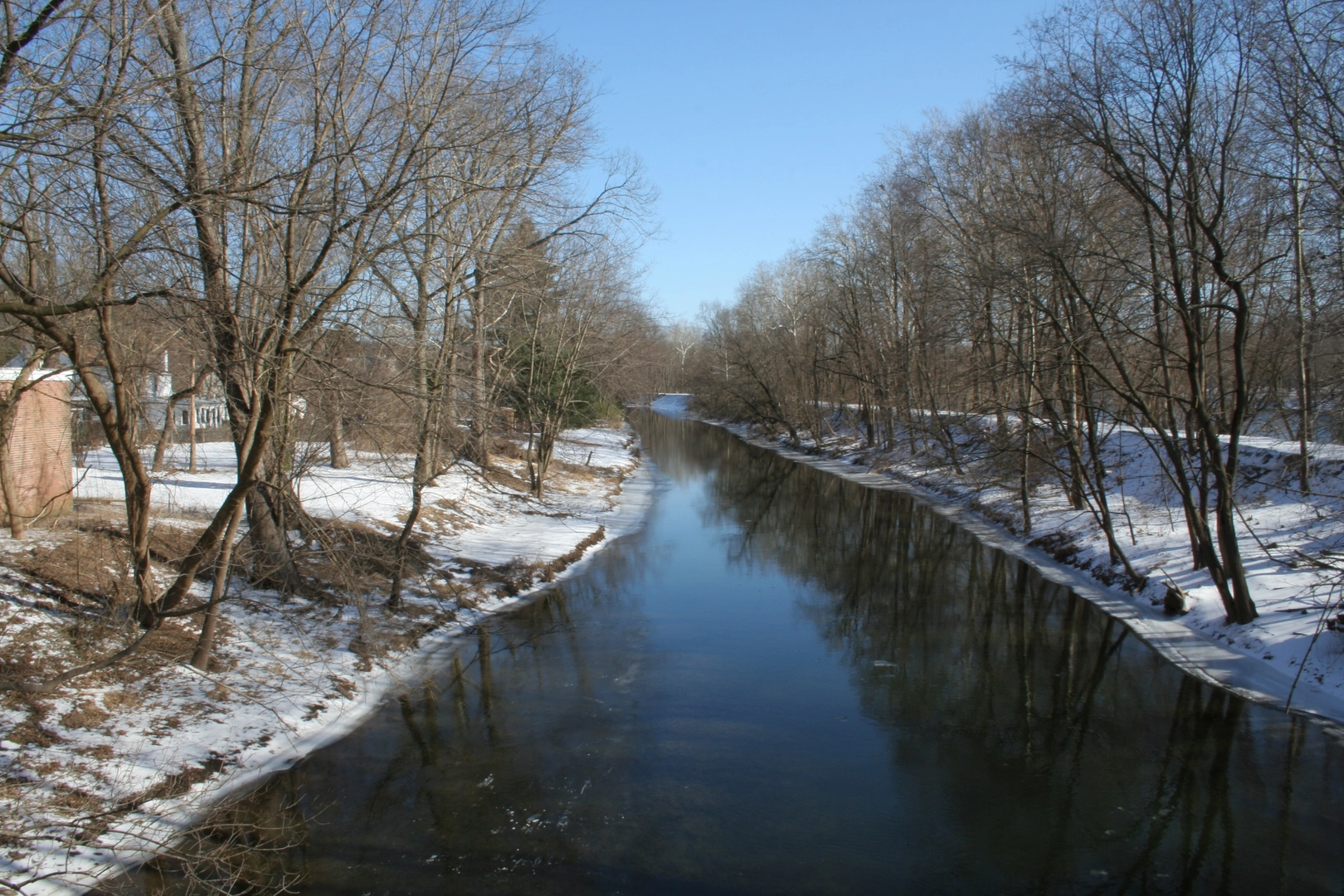 An image depicting the trail Delaware Canal D - L Trail and its surrounding area.