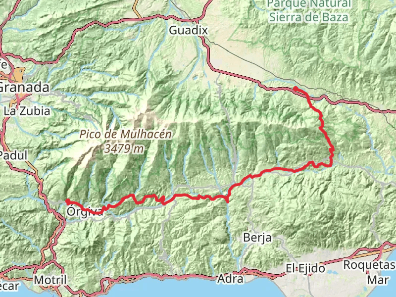 GR 142 Sendero de la Alpujarra