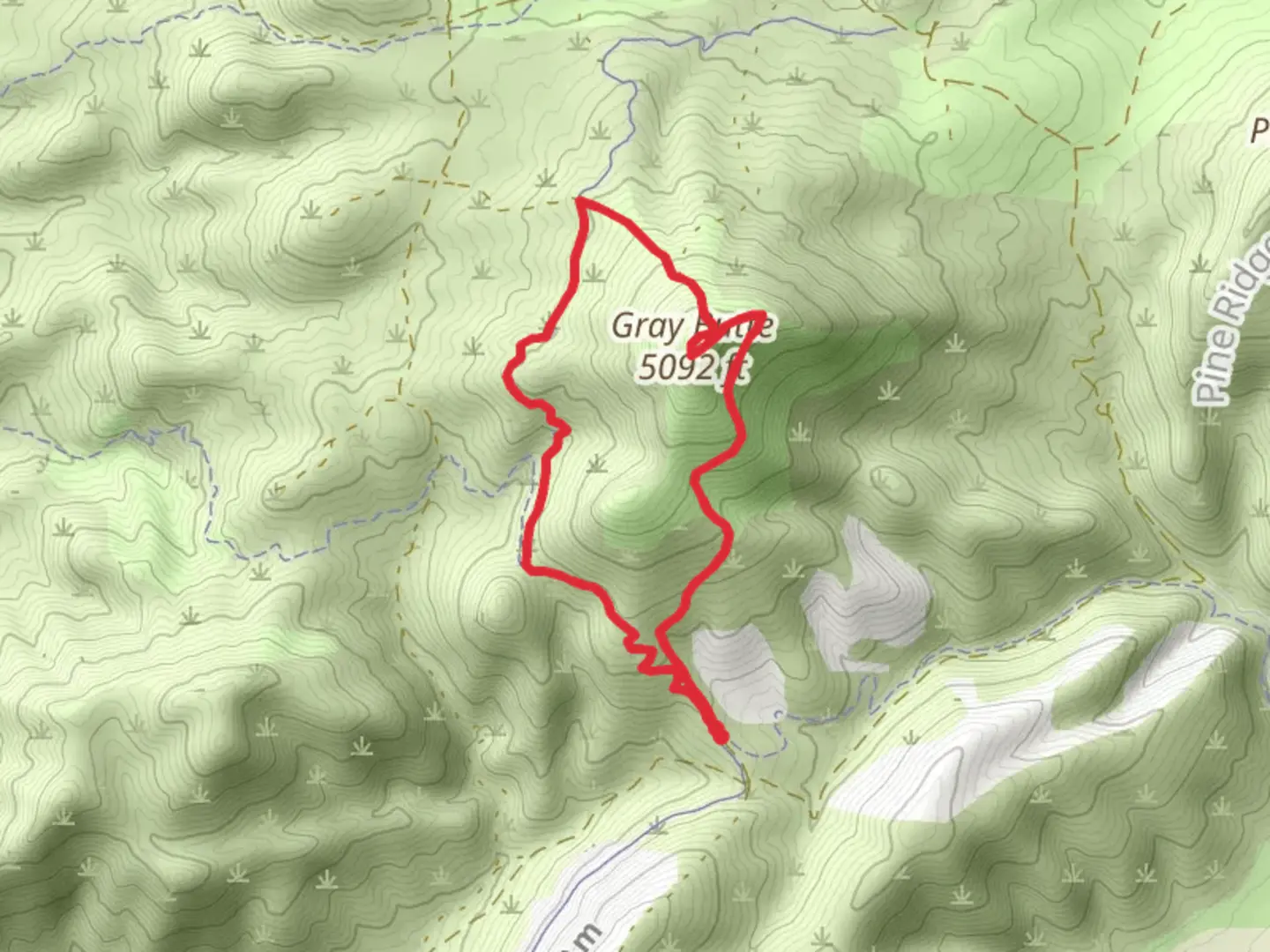 An image depicting the trail Cole Loop Trail and Gray Butte Trail Loop and its surrounding area.