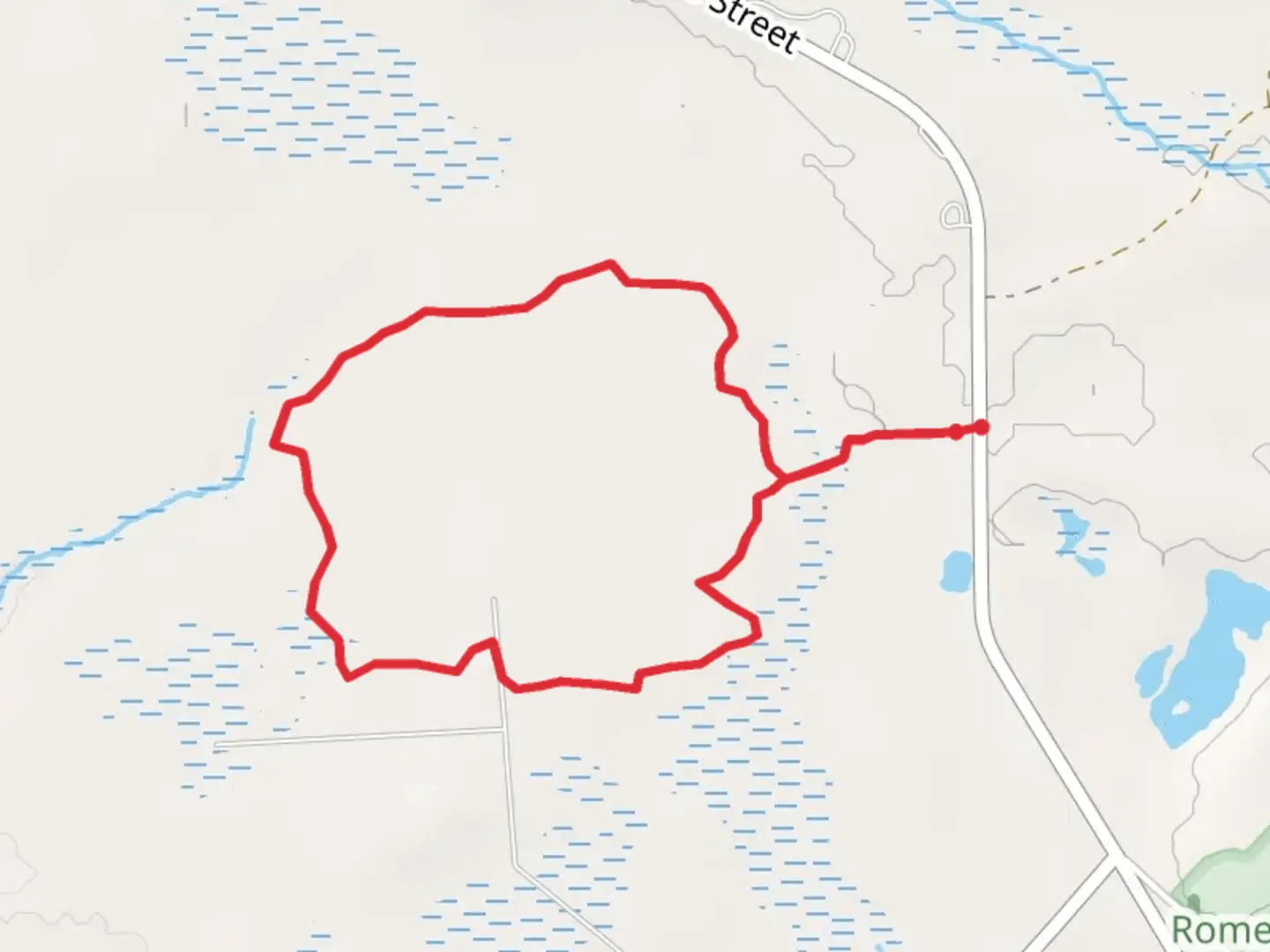 An image depicting the trail West Thomas Street Loop and its surrounding area.