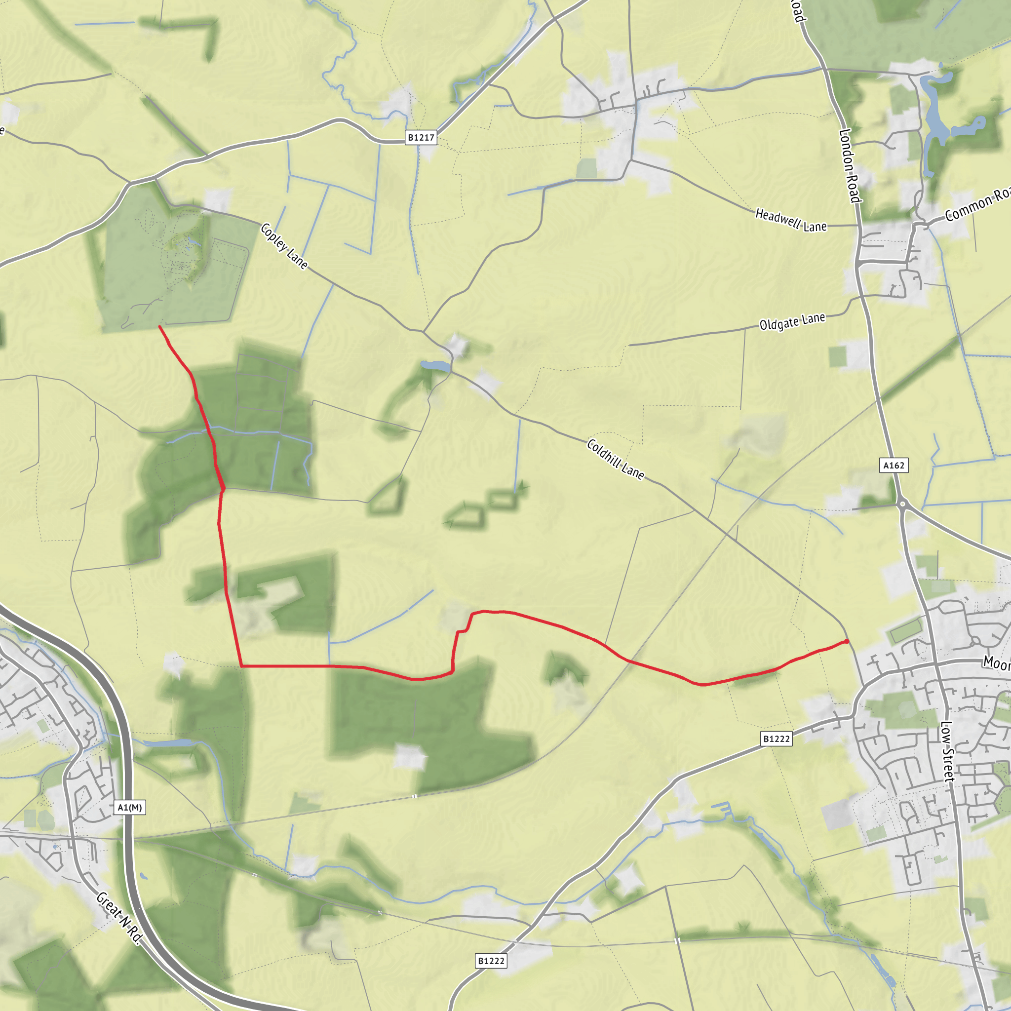 The Lotherton Hall Run mobile static map